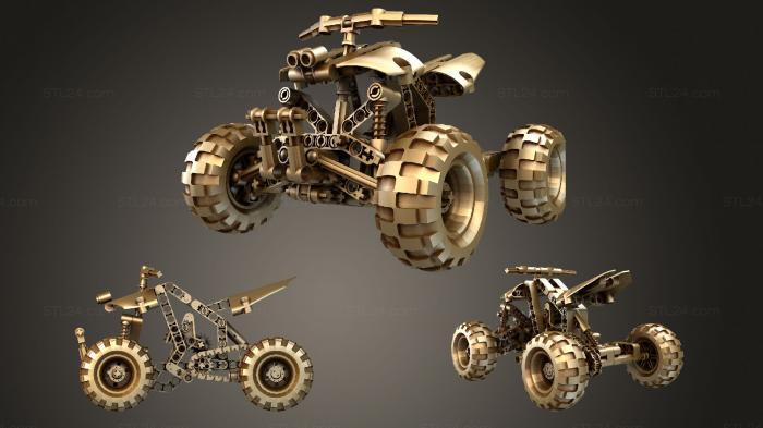 Автомобили и транспорт (Квадроцикл 2012, CARS_3182) 3D модель для ЧПУ станка